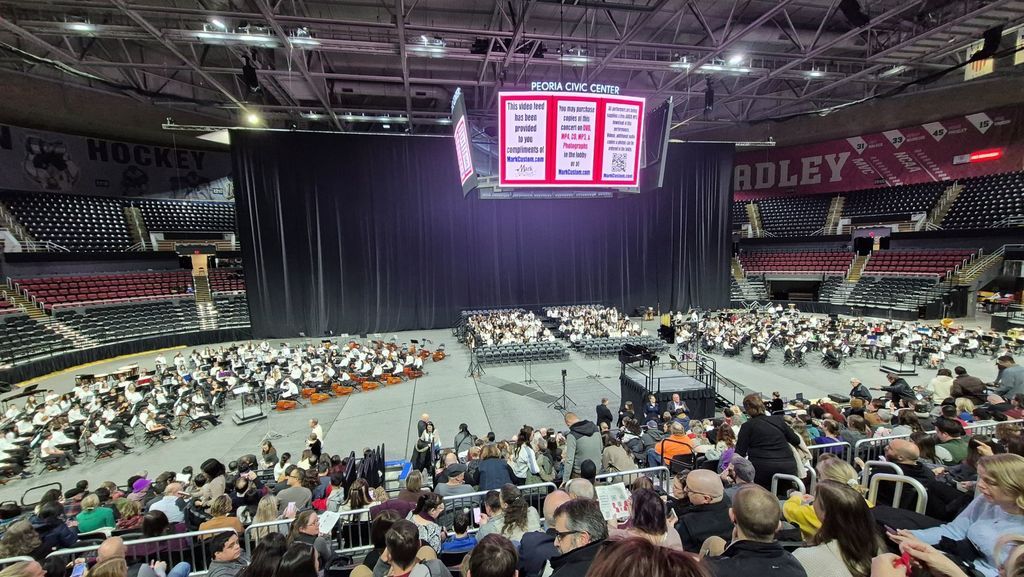 The 2026 ILMEA All-State performing ensembles including: orchestra, chorus, and band.