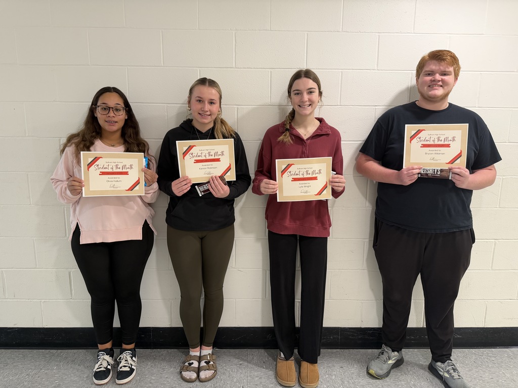 L-R: Olivia Hullum (Junior), Karson Robinson (Sophomore), Lyla Wright (Freshman), and Brycen Wildman (Senior) 