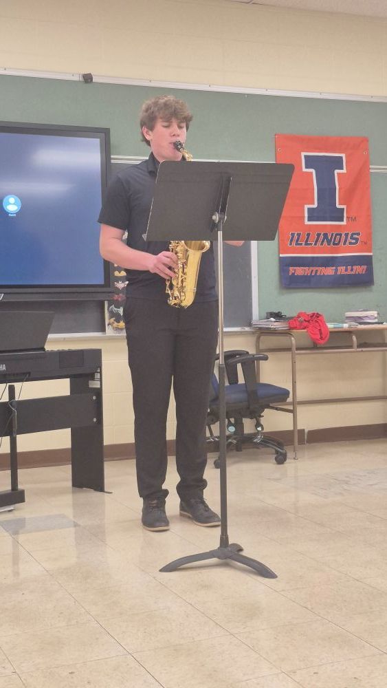 Sullivan High School Band students perform at IHSA Solo & Ensemble on Saturday at Central A & M High School.