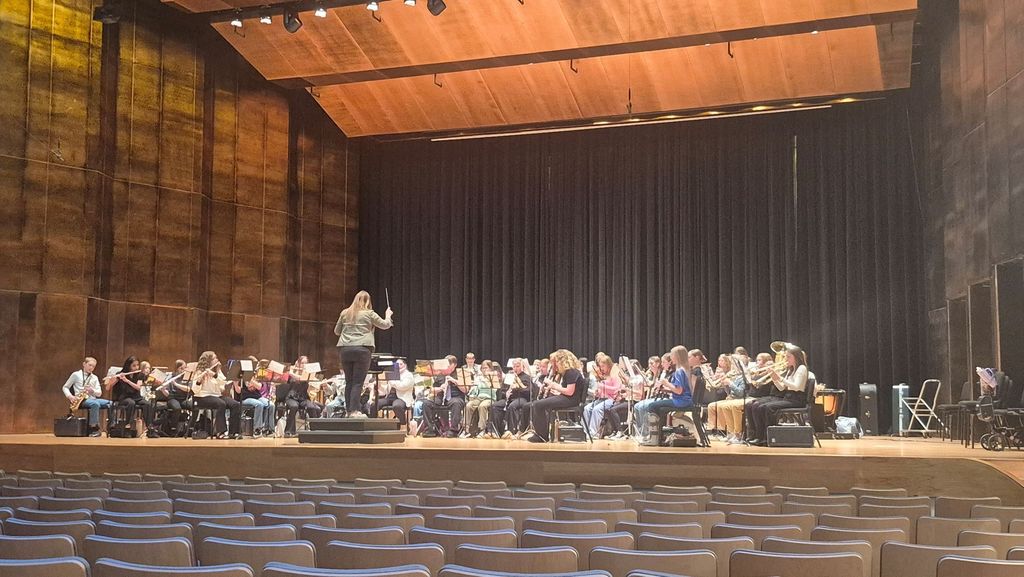 6th Grade EGM Participants before and during their festival day at EIU.