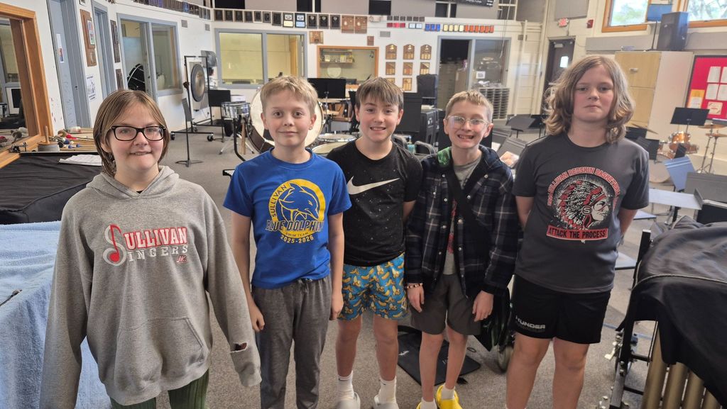 6th Grade EGM Participants before and during their festival day at EIU.