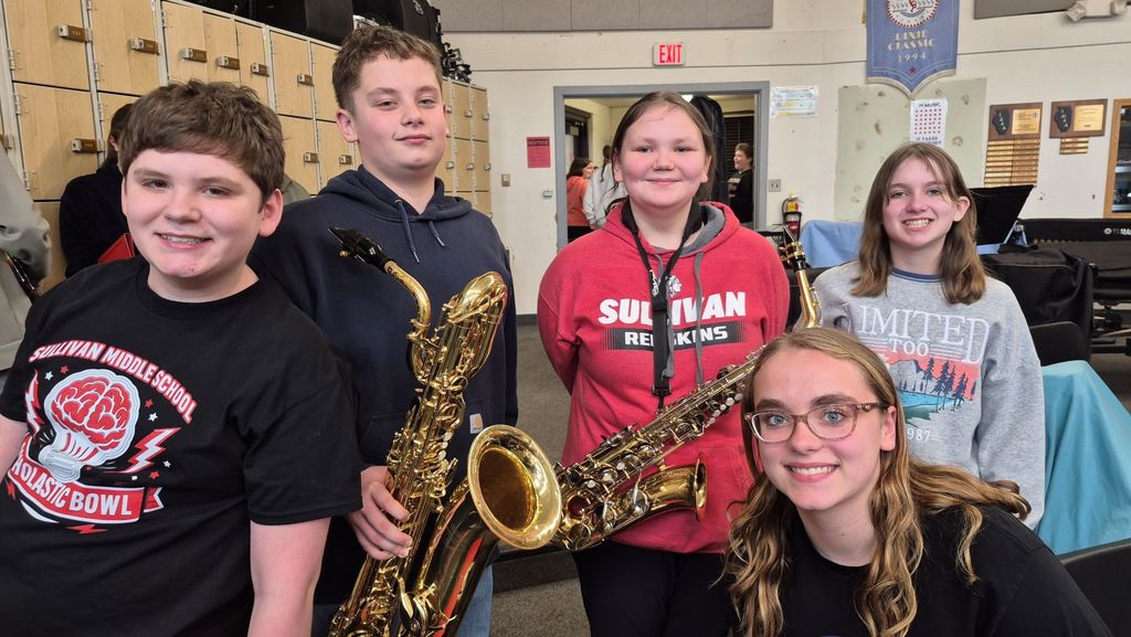 The Saxophone Section was named Section of the Week for 7th/8th Grade Band last week.