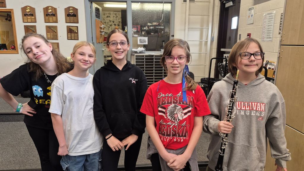 The Upper Woodwind Section was named Section of the Week for 6th Grade Band last week.