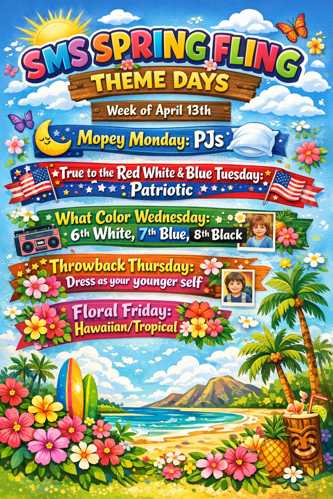 SMS Theme Days Week of April 13th