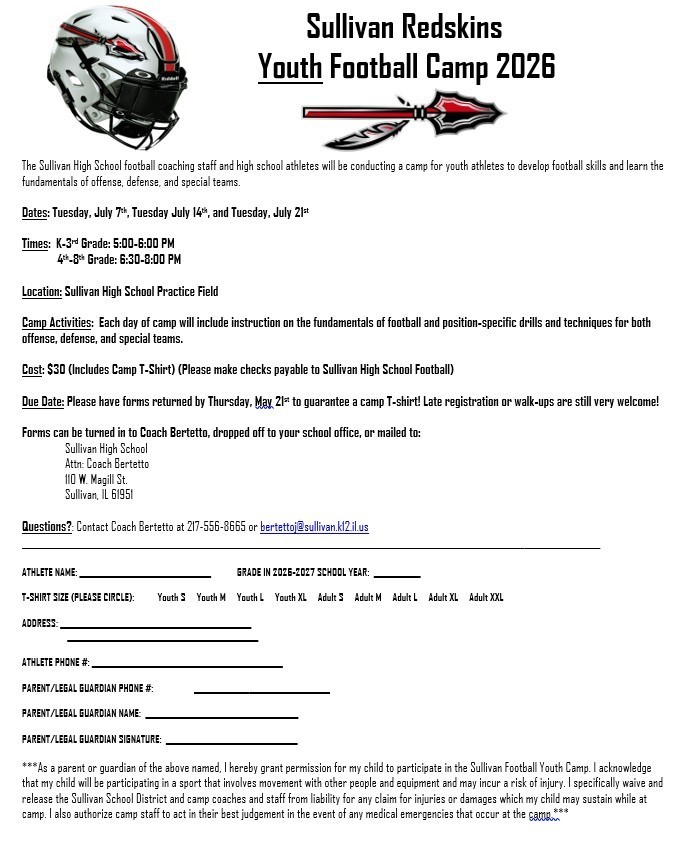 Youth Camp Form 2026