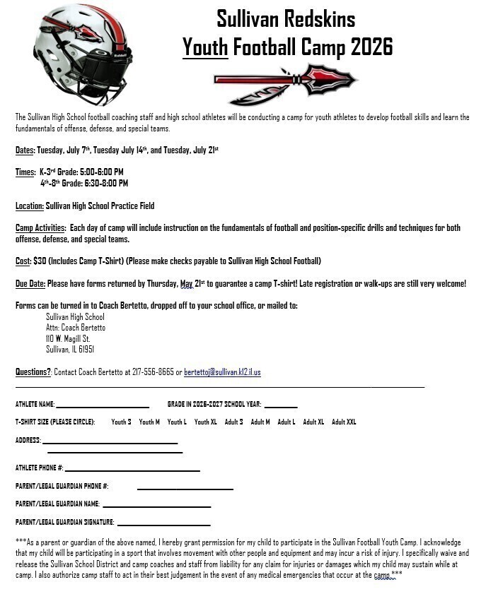Youth Camp Form 2026