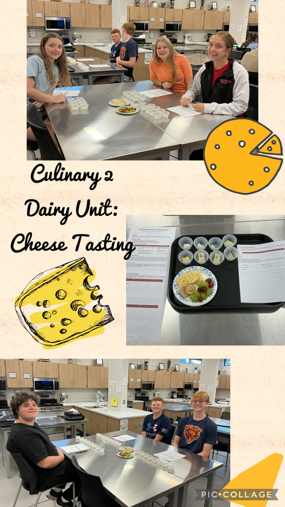Culinary 2 Cheese Tasting 