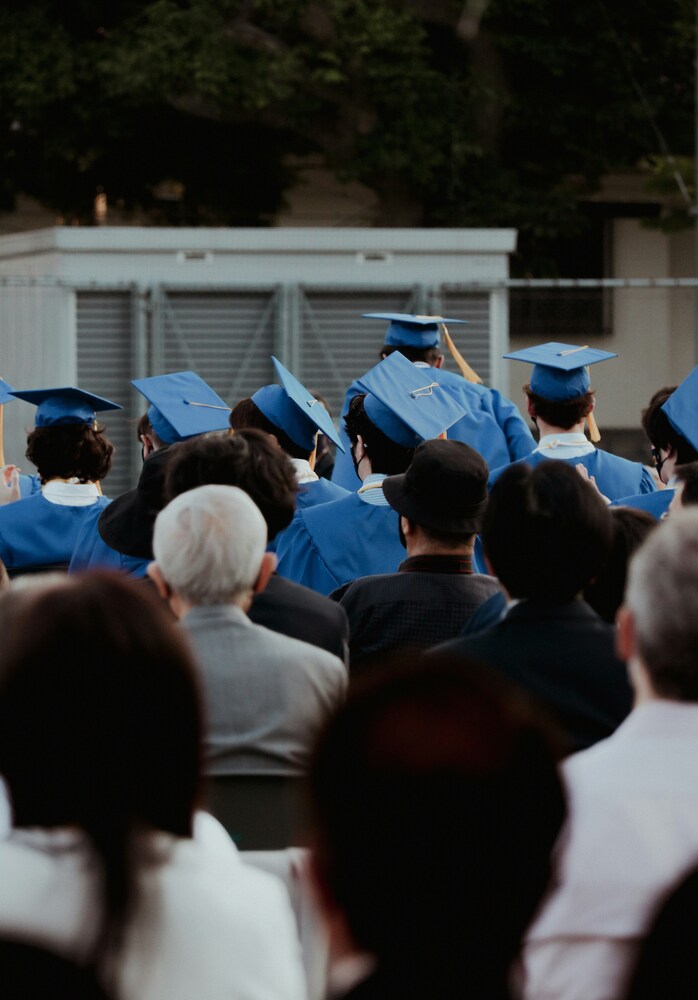 graduation ceremony outside