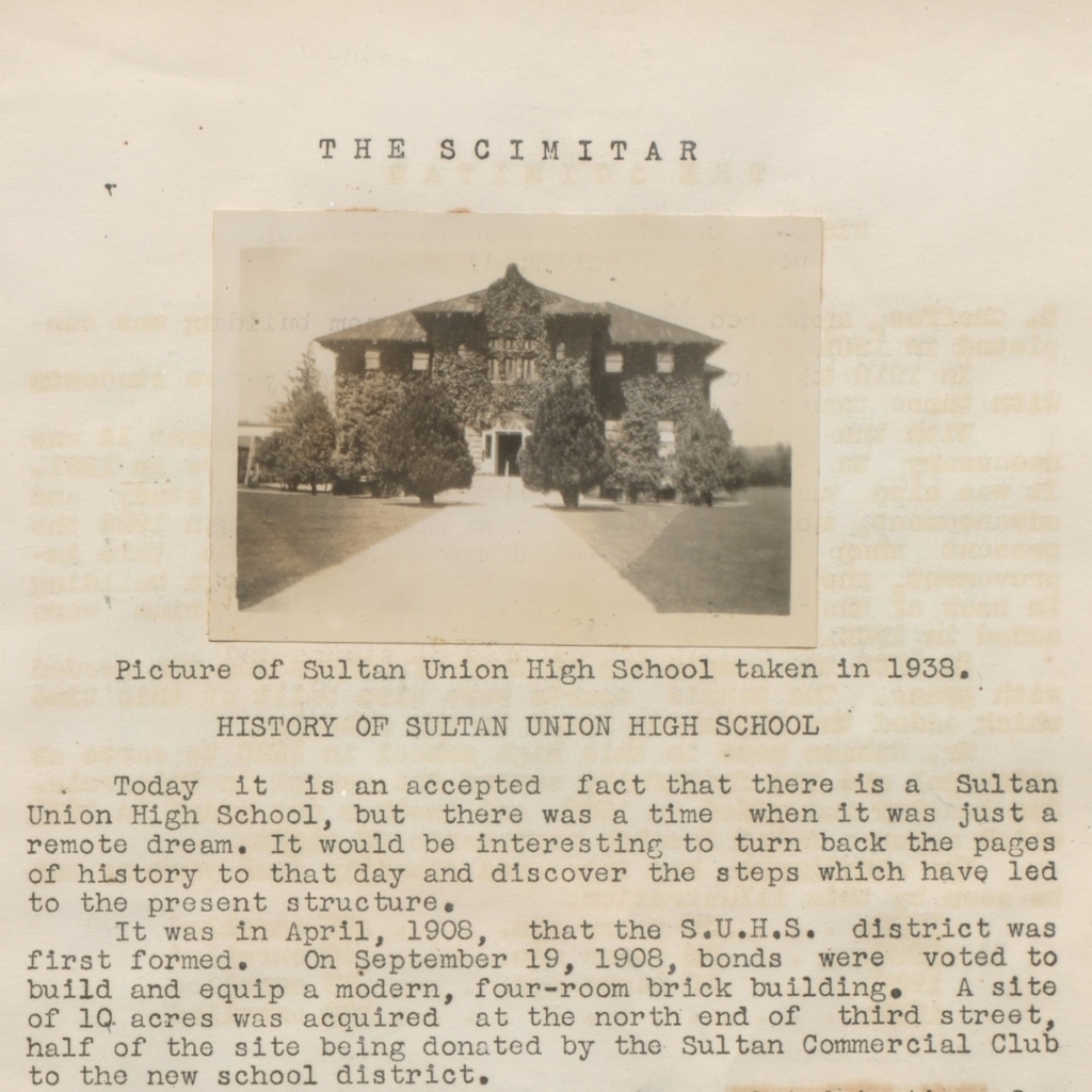 History of Sultan Union High School built using bonds.