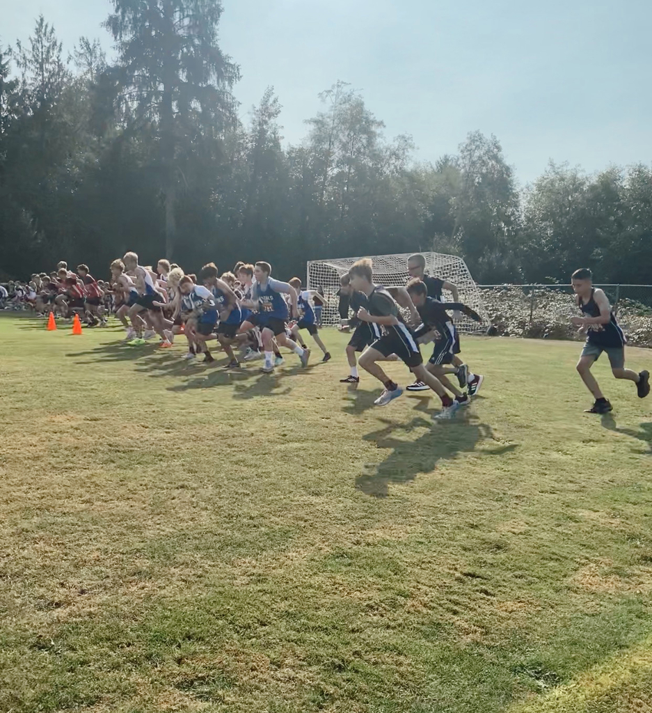Cross Country boys running.,