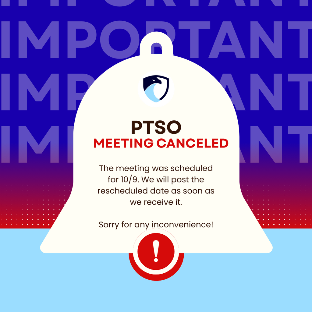 PTSO meeting canceled