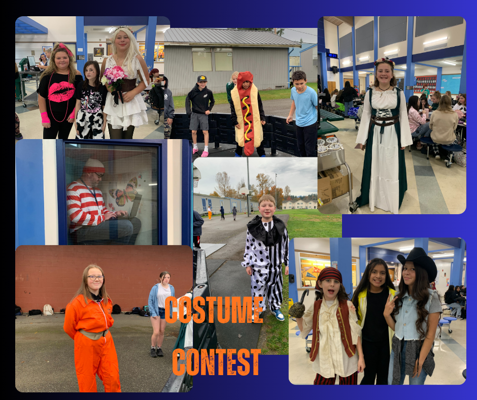 students dressed in costume