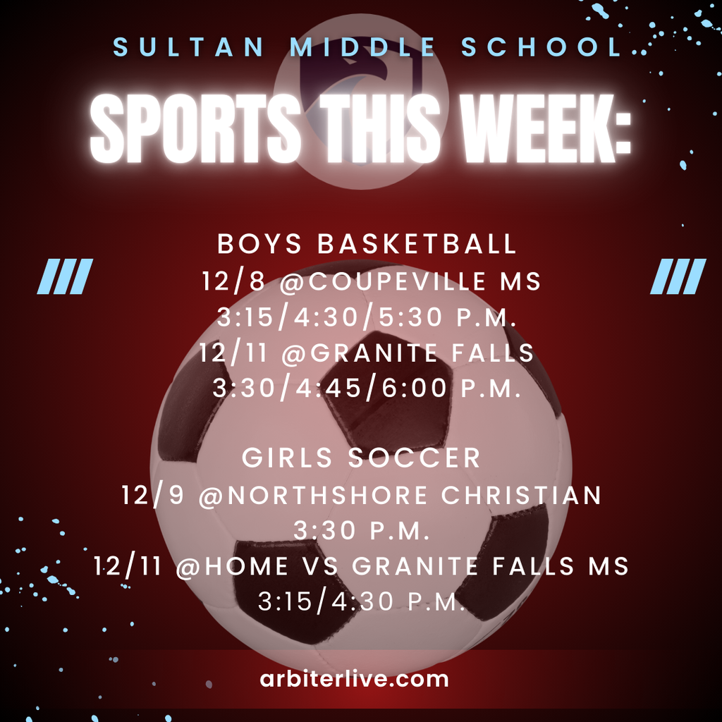 sports schedule for the week of 12/8