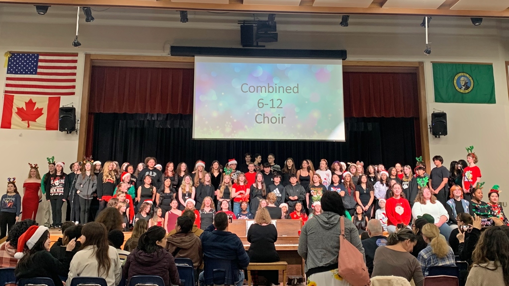 Choir singers on stage