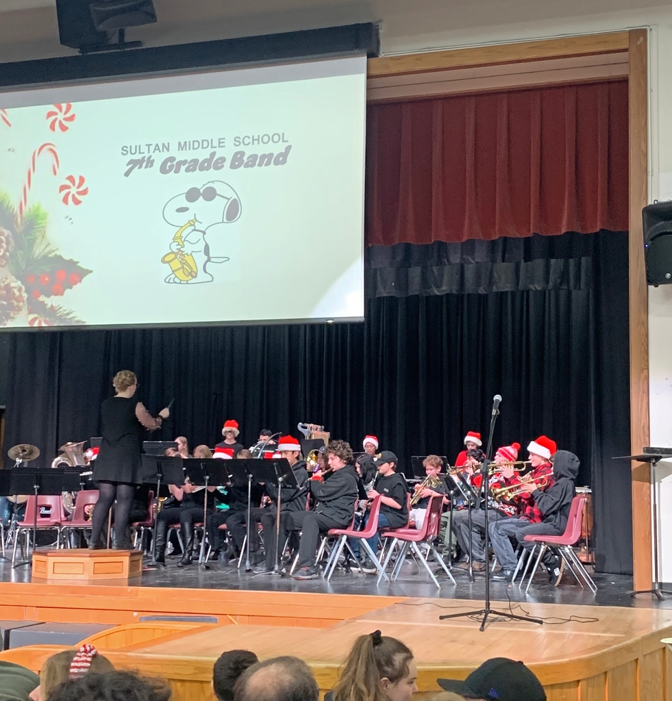 Band on stage playing instruments.