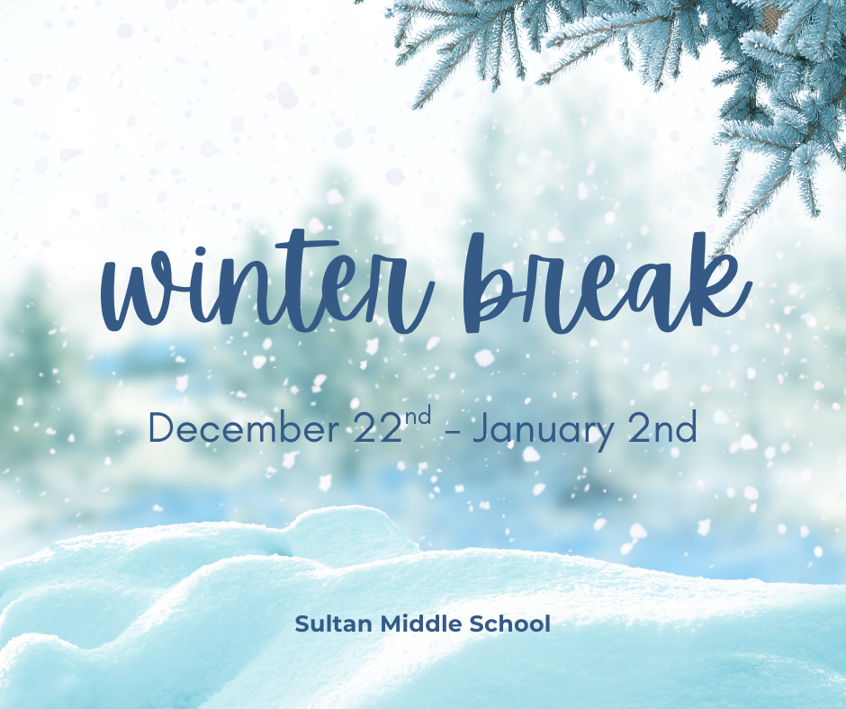 Winter Break is December 22-January 2.