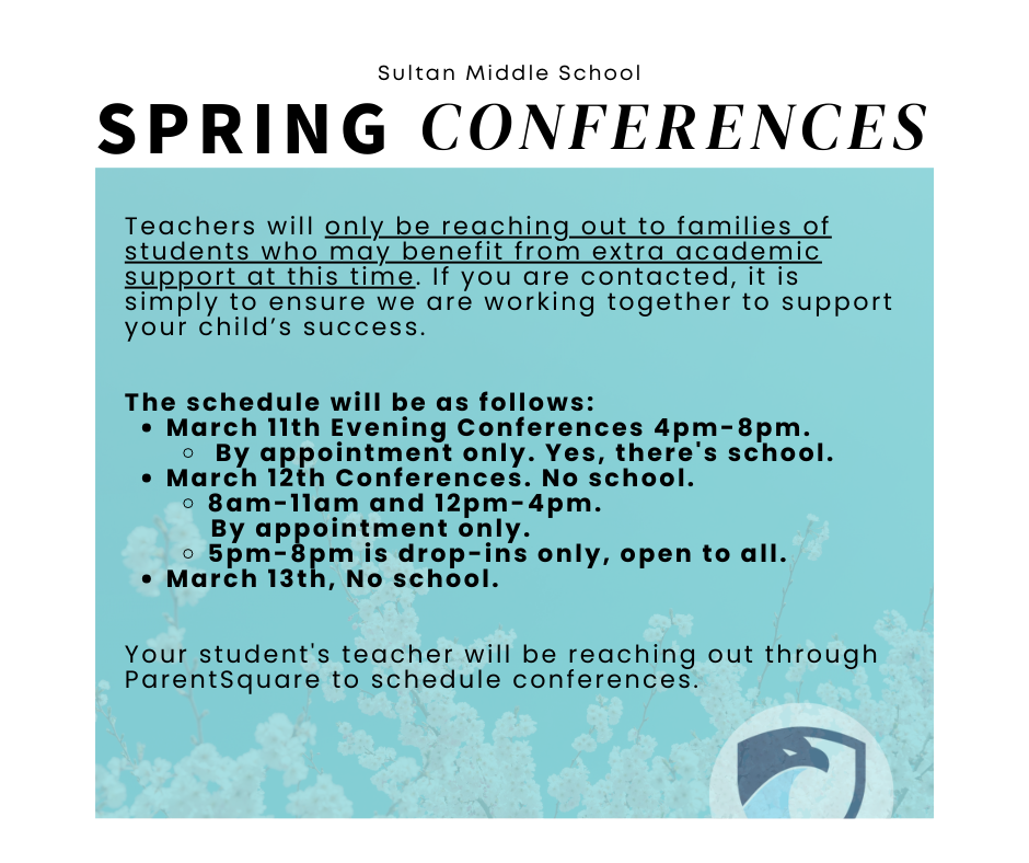 Spring Conferences information in post.