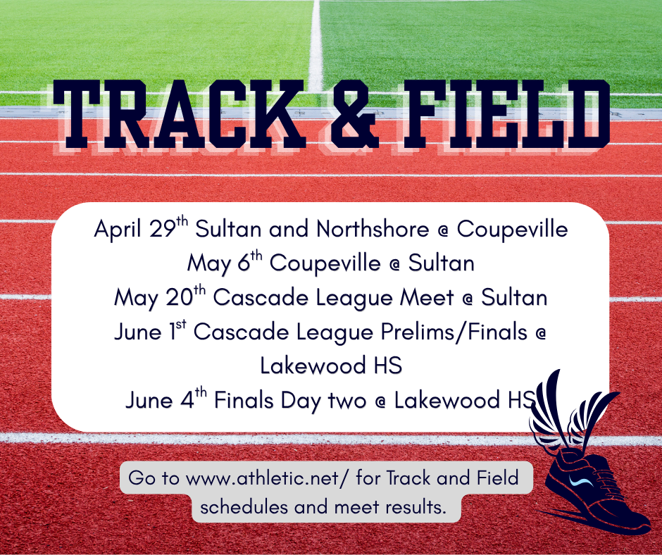 go to www.athletic.net for Track and Field schedules and meet results.