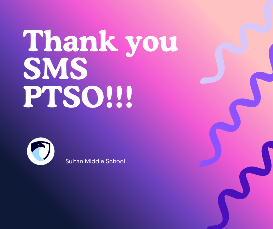 Thank you SMS PTSO!