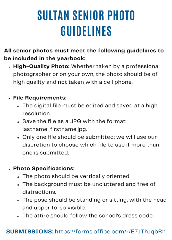 Sultan Senior Photo Guidelines and requirements