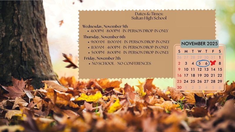 Parent Teacher Conferences Times and Dates
