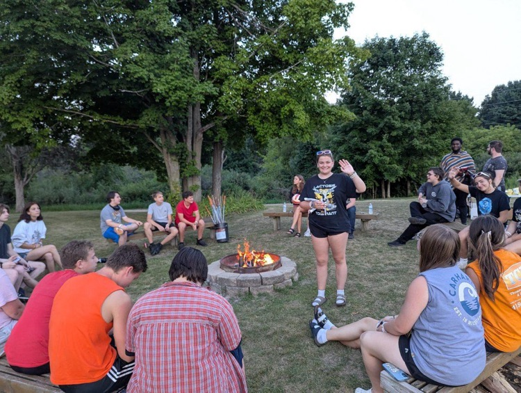pictures of kids at 2025 band camp.