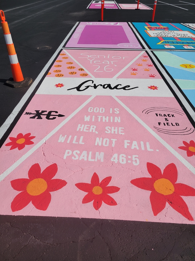 painted parking spot