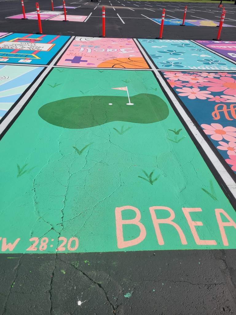 painted parking spot