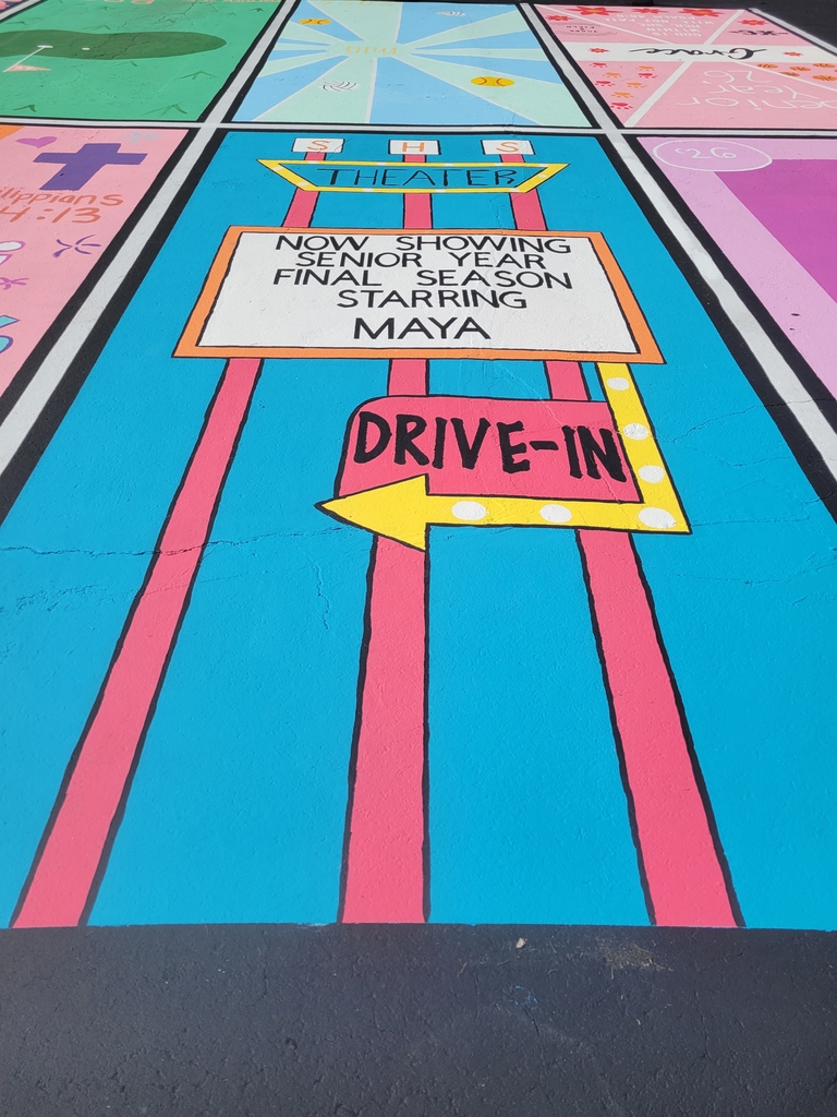 painted parking spot