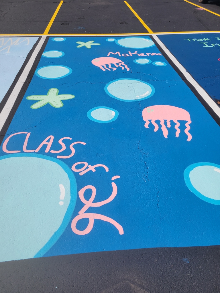 painted parking spot