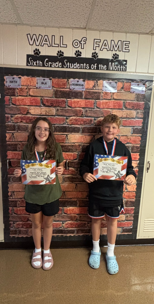 Lilah and Jack - students of the month