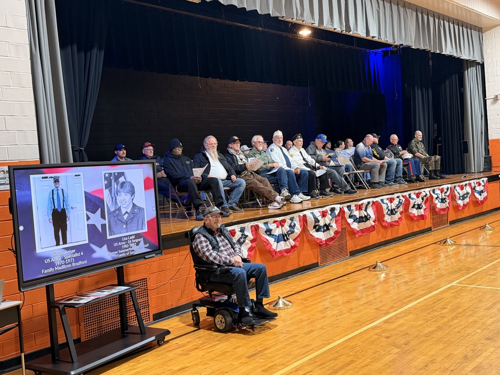 Image of Veterans who joined us at our assembly 
