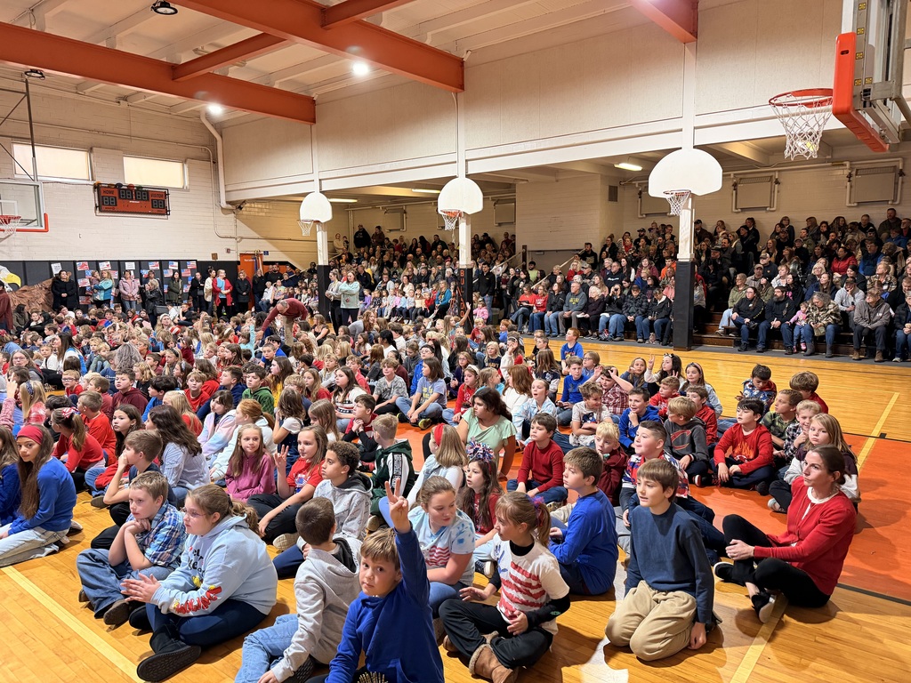 Image of students at 2025 Veterans Day assembly.