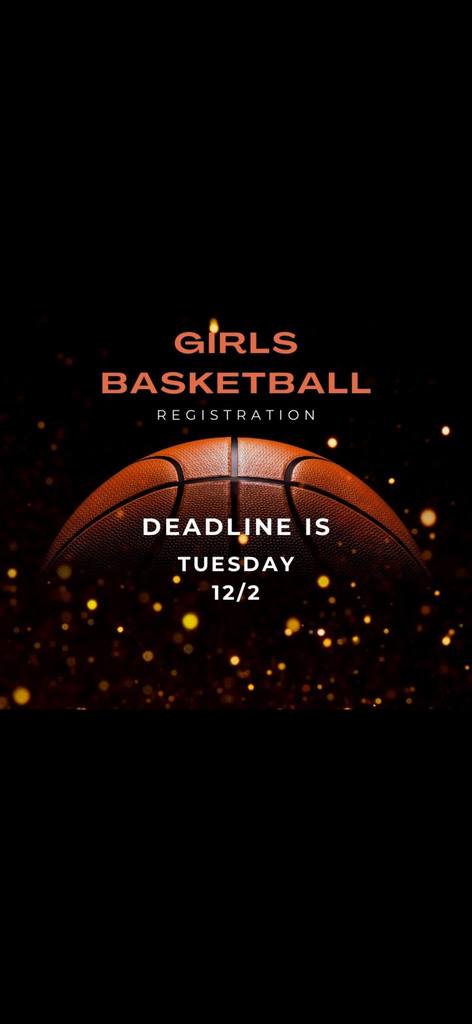 A share from Summerfield Rec. Girls Rec Basketball 1st - 6th Grade payments and sign-ups are due tomorrow 12/02/2025. 1st & 2nd $35  per player -- 3rd - 6th grade $65 per player