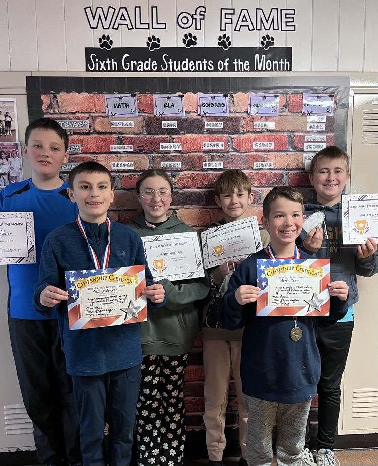 December Students of the Month