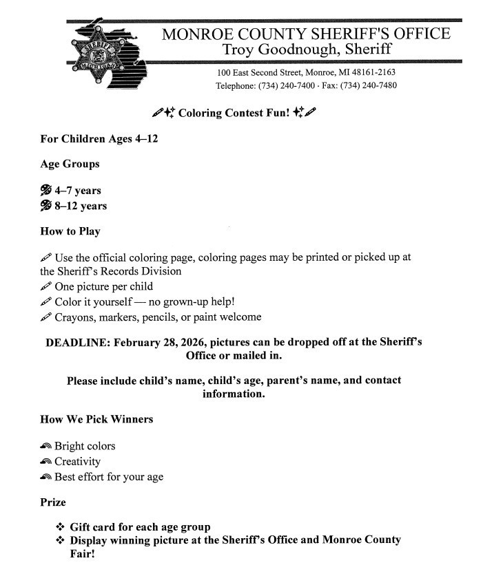 Press Release -- Break out the crayons! 