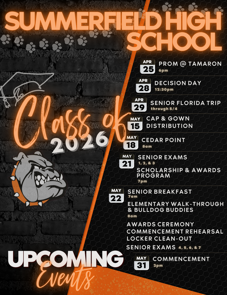 Class of 2026 - Upcoming Events