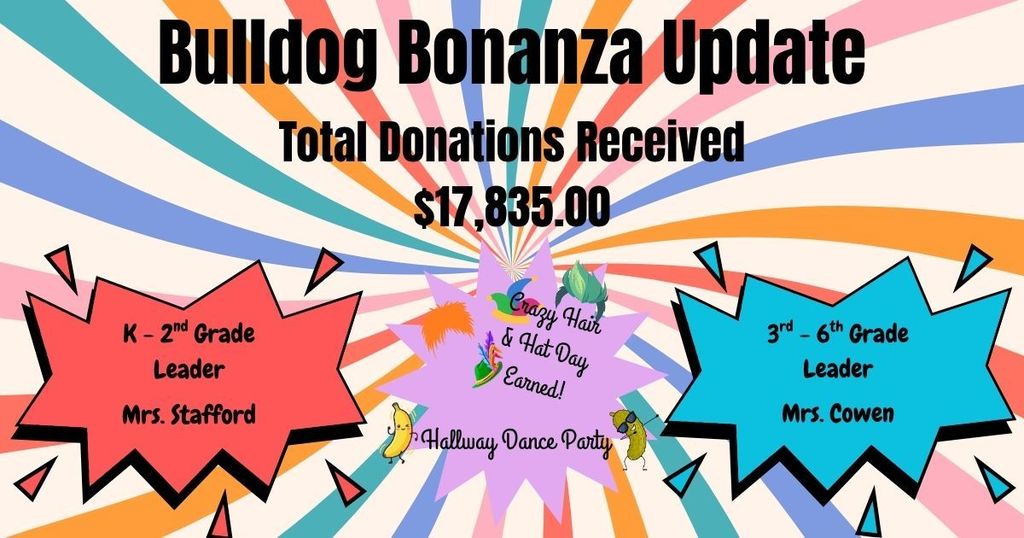 Bulldog Update! $17,835.00 received!!