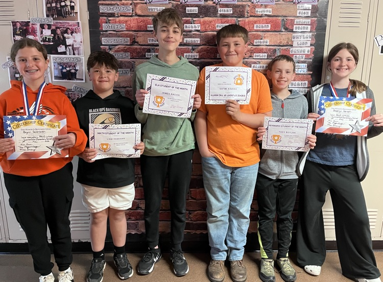 Sixth-Grade Students of the Month