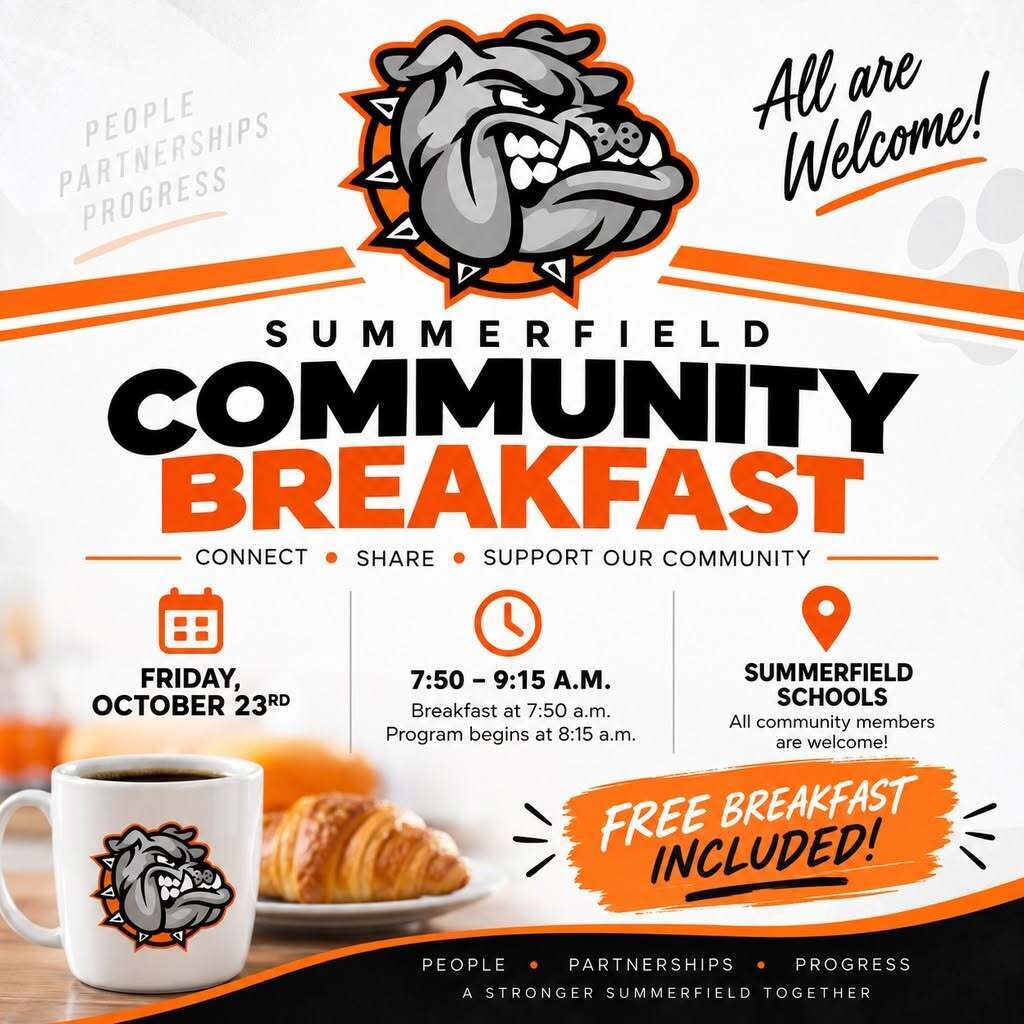 Fall community breakfast infographic