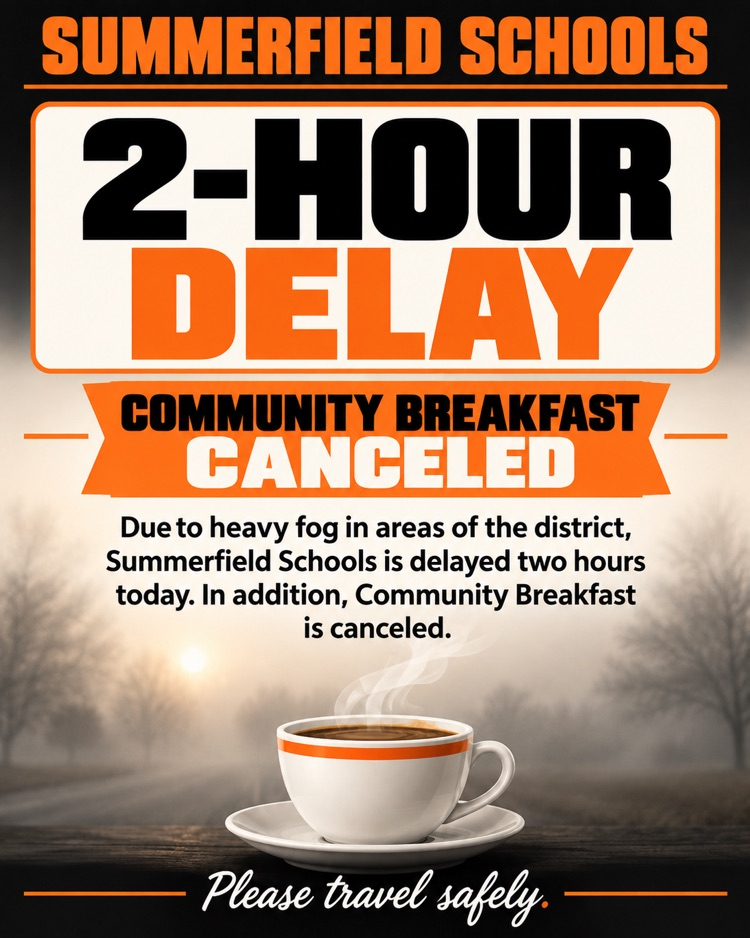 School delay in community breakfast canceled flyer