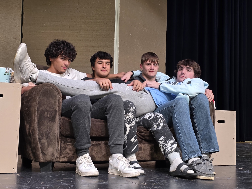 Several crew members get caught hanging out on the couch waiting for rehearsal to start