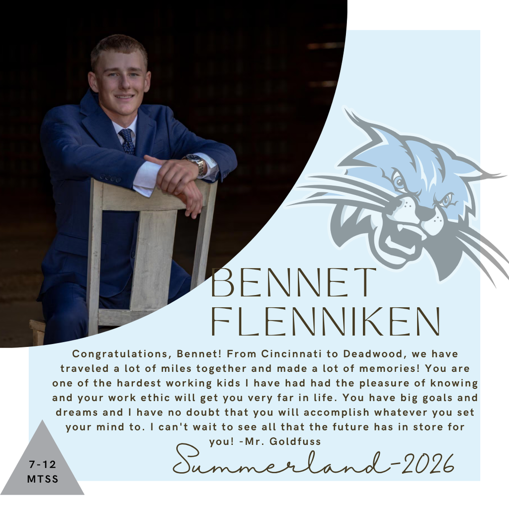 Senior Salute for Bennet Flenniken from Mr. Goldfuss