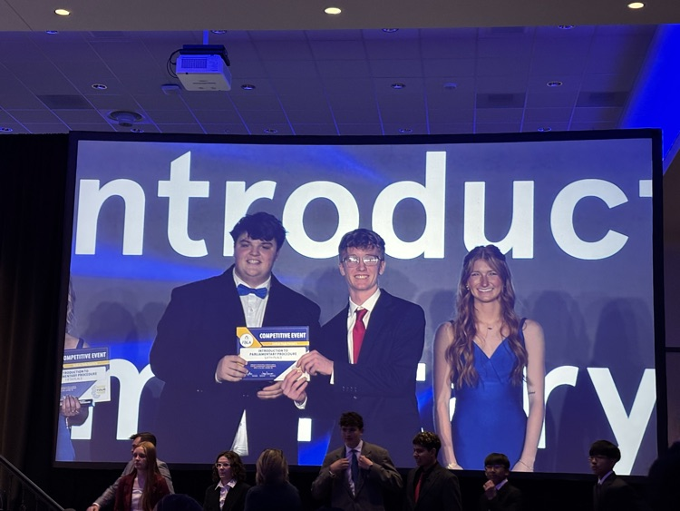 Placing sixth in Intro to Parliamentary Procedure Alvie Bearinger. SLC 2026