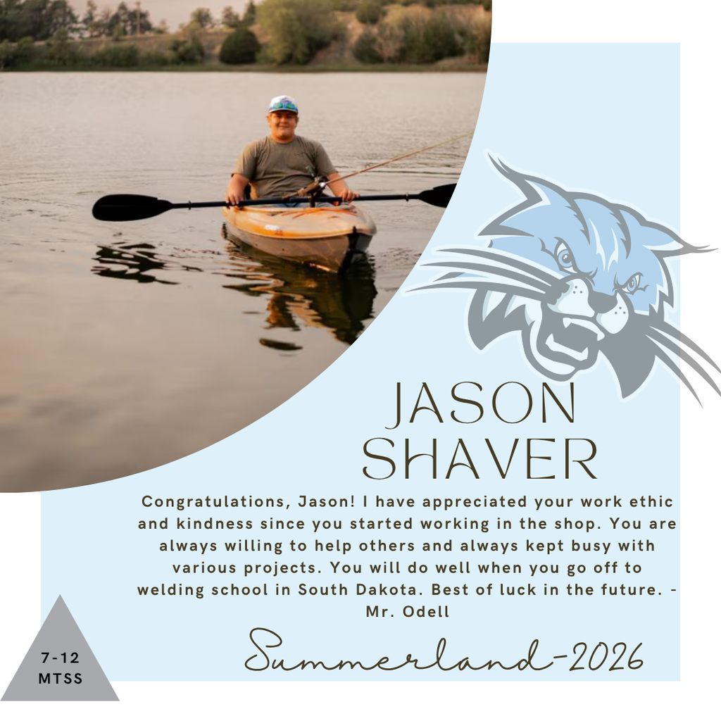Senior Salute for Jason Shaver written by Mr. Odell