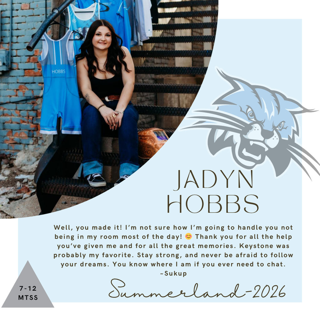 Senior Salute for Jadyn Hobbs written by Sukup