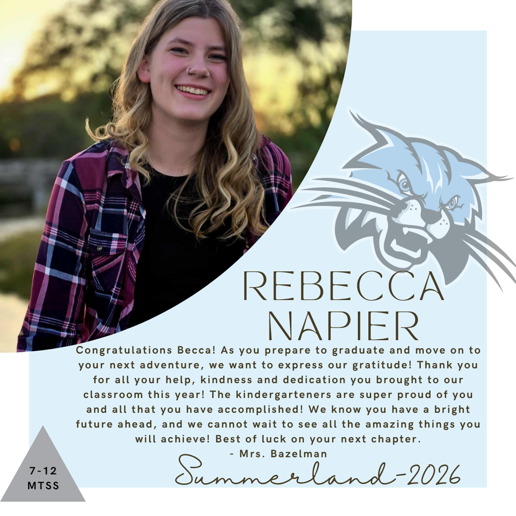 Senior Salute for Rebecca Napier written by Mrs. Bazelman