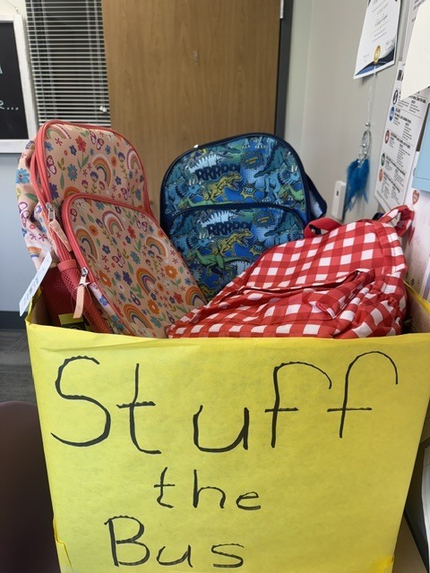 Old School Thrift Store Donation of School Supplies