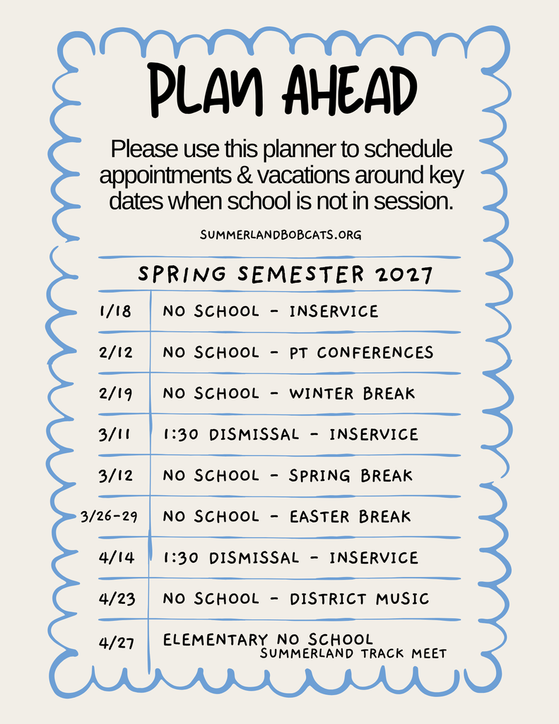 Plan Ahead