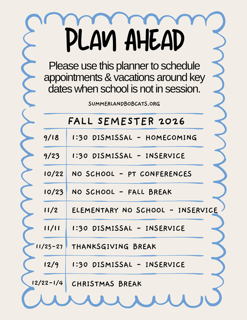 Plan Ahead